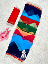 Multicolor Georgette Saree for Women β Elegant Indian Ethnic Party Wear